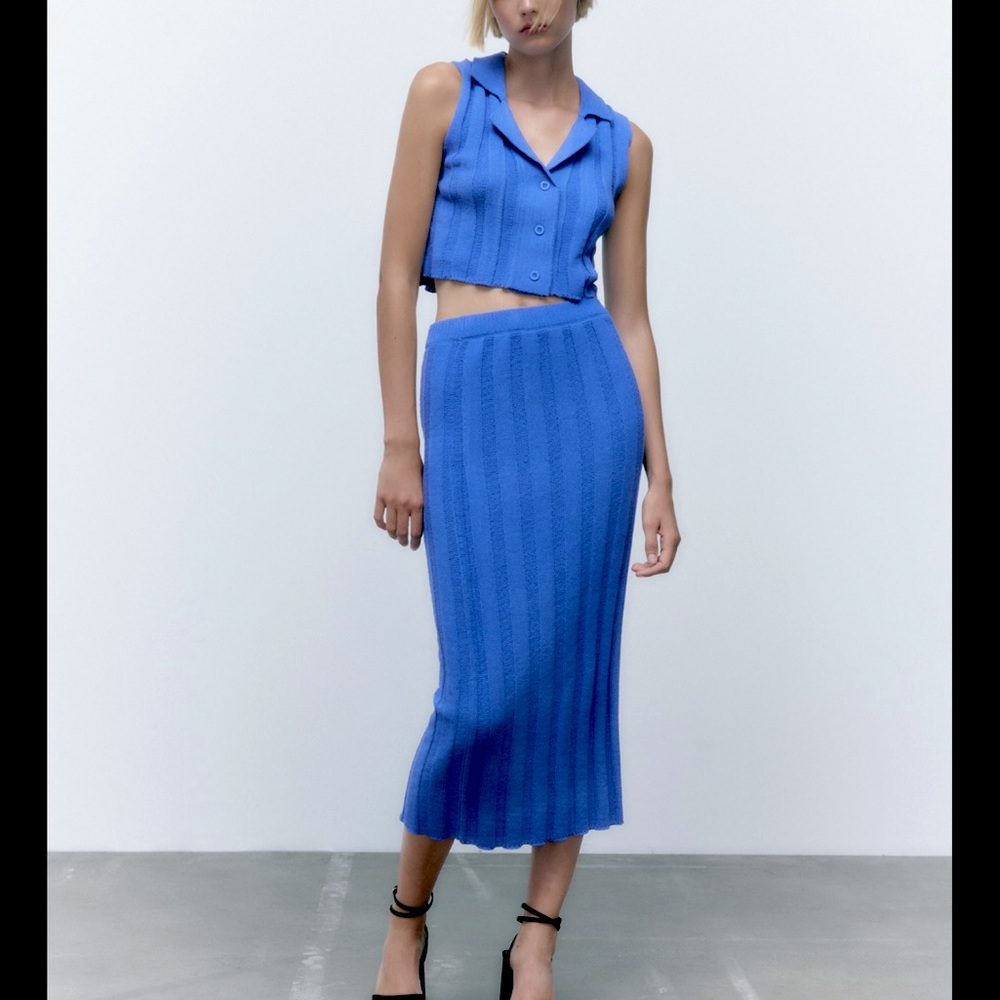 Zara ribbed knit skirt - Picture 8 of 9